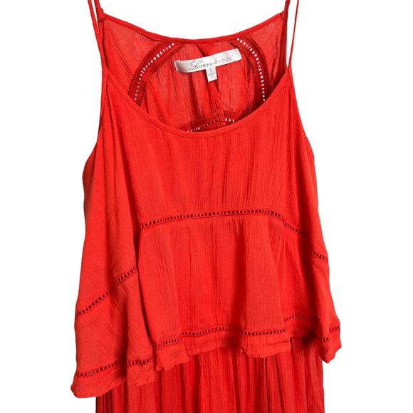 Lovers + Friends Women's Sunkissed Mini Dress Orange Open Back Spaghetti Strap S - Picture 5 of 9